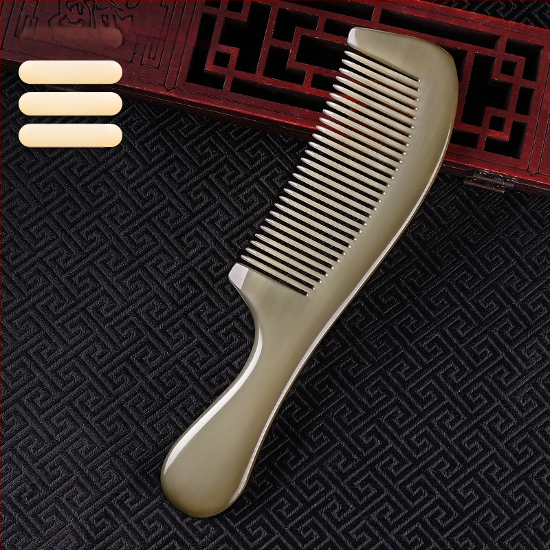 Rago šukė su oro pagalvė ilgų plaukų — meridianinis galvos masažas