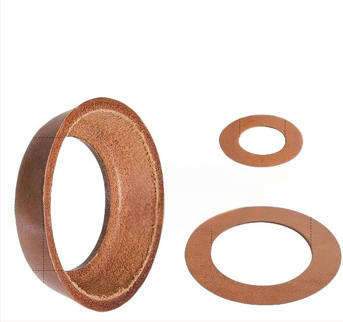 Тип 75 кожена купа за ръчна помпа — пистон, гумена подложка, кожена подложка, кожен пръстен