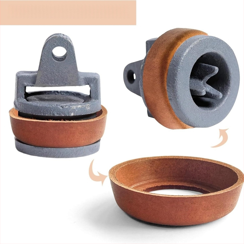 Тип 75 кожена купа за ръчна помпа — пистон, гумена подложка, кожена подложка, кожен пръстен