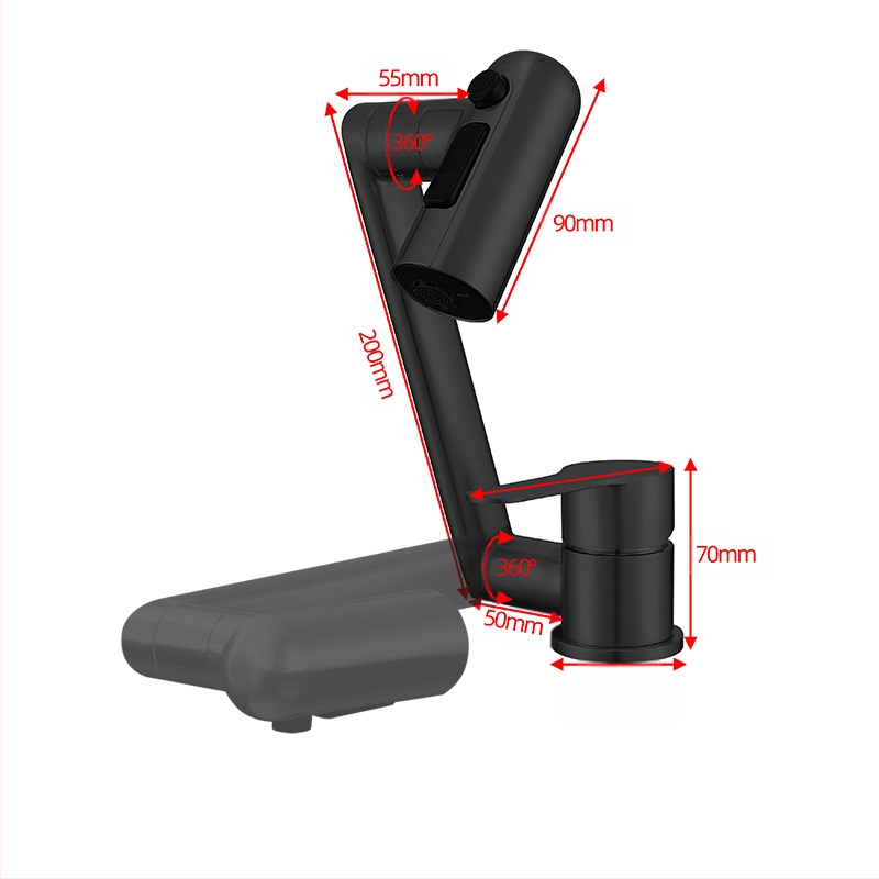 Sulankstomas virtuvės maišytuvas RV – karštas/šaltas, nerūdijantis plienas 304, modelis OX31556, žemas profilis, keraminių disko vožtuvas, šlifuota paviršiaus, maksimali temperatūra 90°C, nominalus slėgis 1,2 MPa