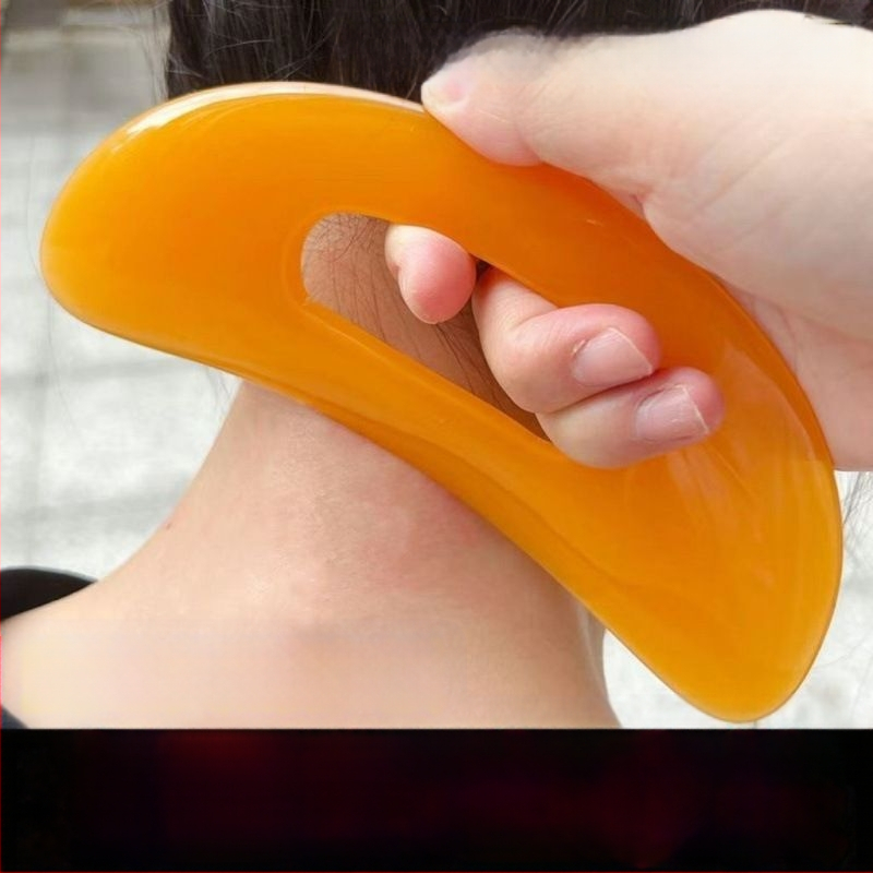 Anyu Masažo plokštė šukavimui - Natūrali derva, Sveikatos masažas, Svoris 0.3