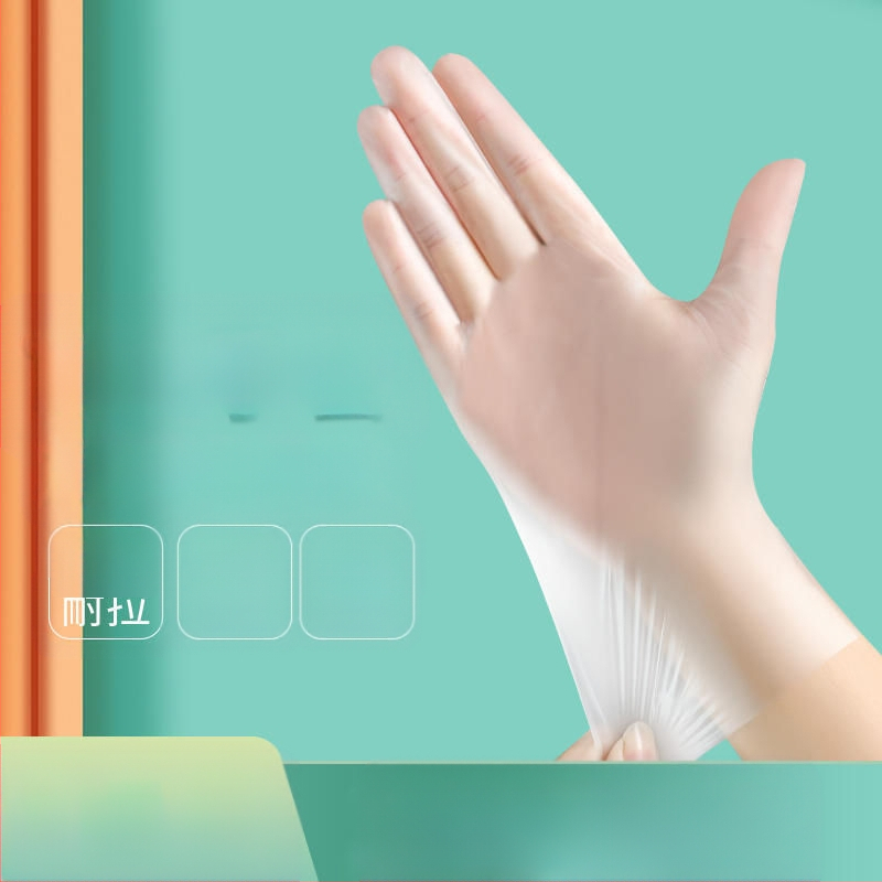 Vienkartinės store maisto kokybės pirštinės cateringu ir virtuvei, anti-slip, su logotipo spauda