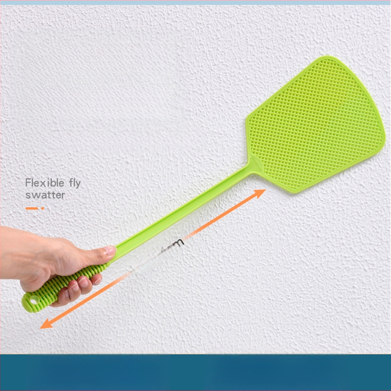 Plastikinis musės plaktukas su išplėsta rankena, patikimas, rankinis naudojimas