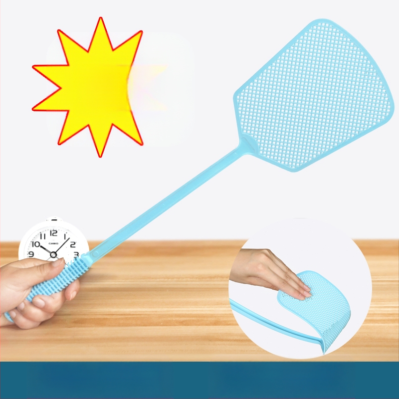 Plastikinis musės plaktukas su išplėsta rankena, patikimas, rankinis naudojimas