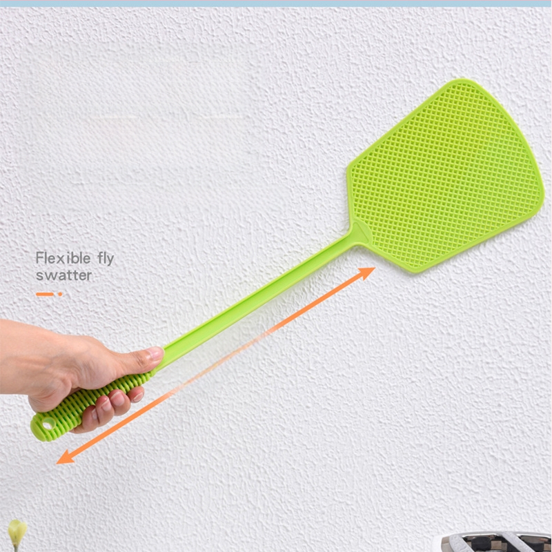 Plastikinis musės plaktukas su išplėsta rankena, patikimas, rankinis naudojimas