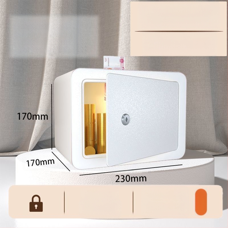 Mechaninis taupymo seifas su išmaniu slaptažodžiu – plieninė konstrukcija, šiuolaikinis minimalistinis dizainas