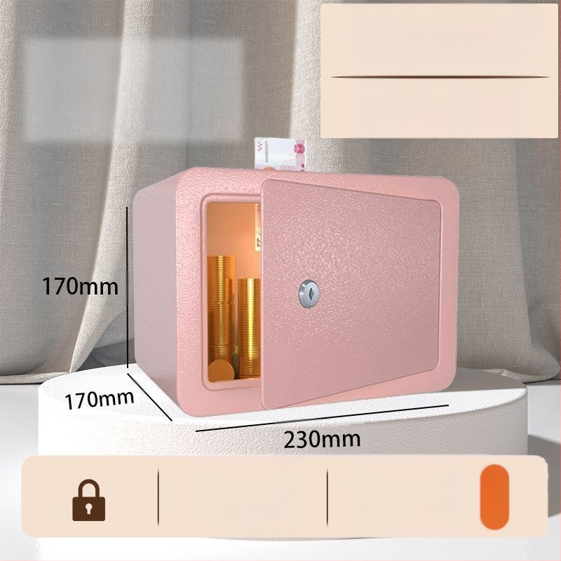 Mechaninis taupymo seifas su išmaniu slaptažodžiu – plieninė konstrukcija, šiuolaikinis minimalistinis dizainas