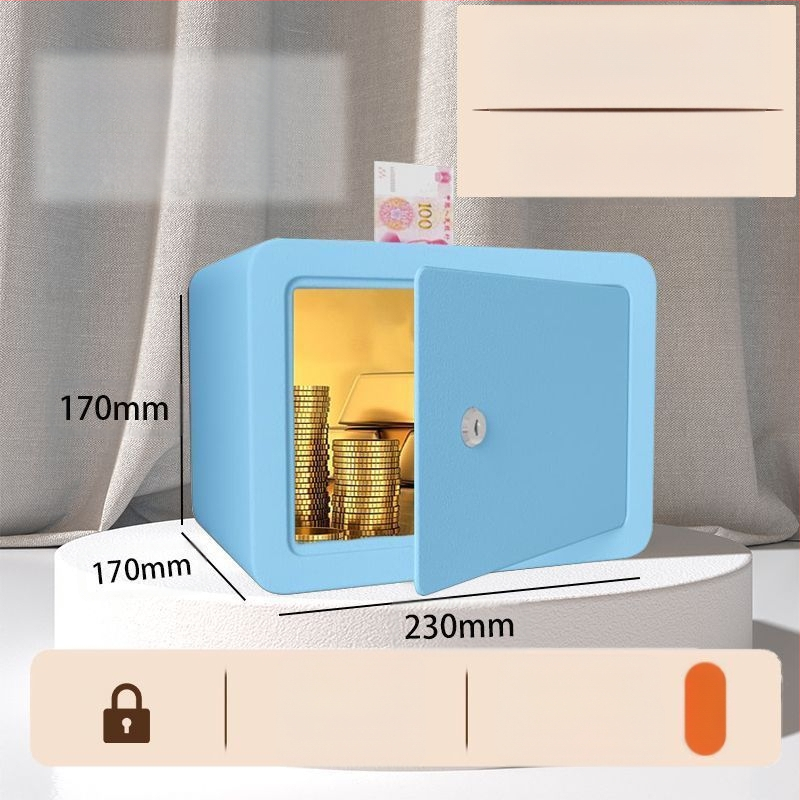 Mechaninis taupymo seifas su išmaniu slaptažodžiu – plieninė konstrukcija, šiuolaikinis minimalistinis dizainas