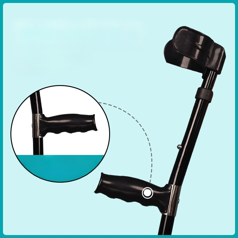 Elbow Crutch pentru vârstnici, portabil, antiderapant, ușor, aliaj de aluminiu, model: Elbow Crutch, Happy Point