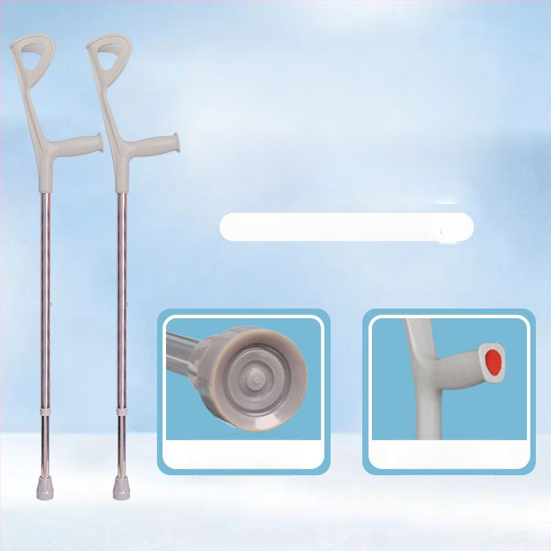 Elbow Crutch pentru vârstnici, portabil, antiderapant, ușor, aliaj de aluminiu, model: Elbow Crutch, Happy Point