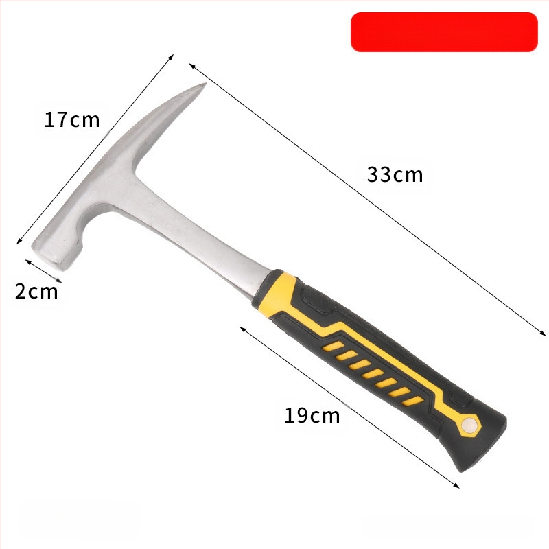 Geológiai kalapács lapos fejű kivitel, mangán‑acéls fej, acél nyél, 1 kg