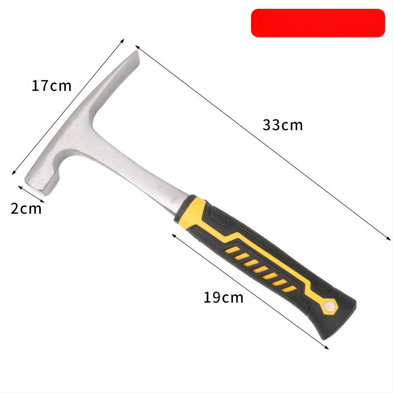 Geológiai kalapács lapos fejű kivitel, mangán‑acéls fej, acél nyél, 1 kg