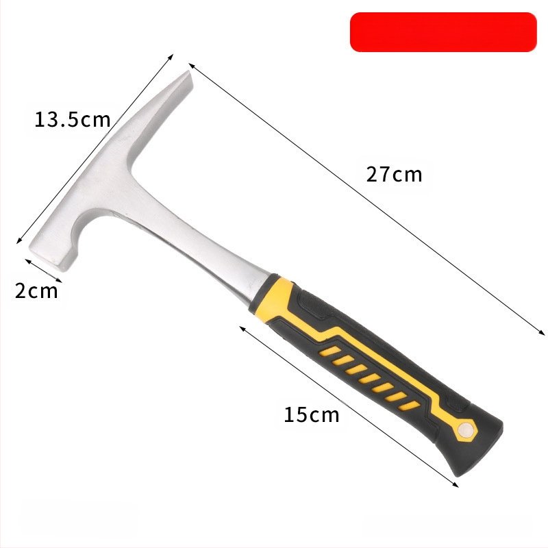 Geológiai kalapács lapos fejű kivitel, mangán‑acéls fej, acél nyél, 1 kg