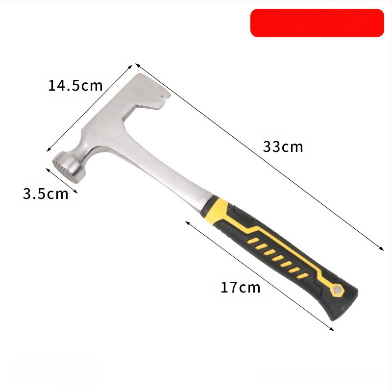 Geológiai kalapács lapos fejű kivitel, mangán‑acéls fej, acél nyél, 1 kg