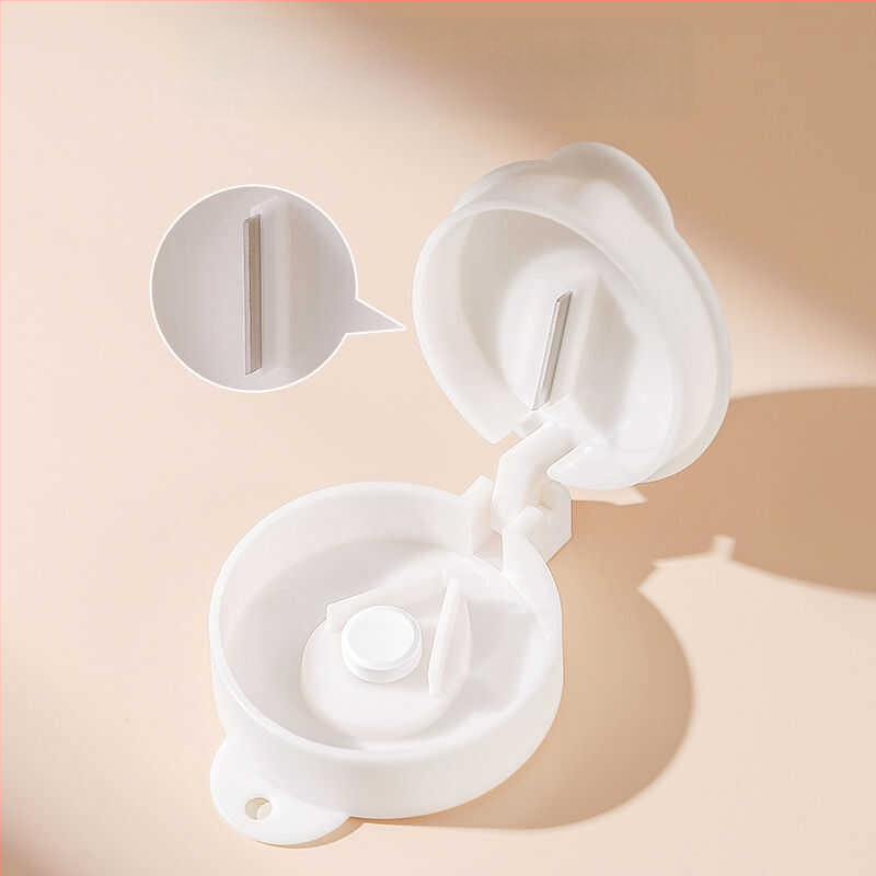 Nešiojama tablečių dėžutė iš PP plastiko, vaistams, su dangteliu, pritaikoma