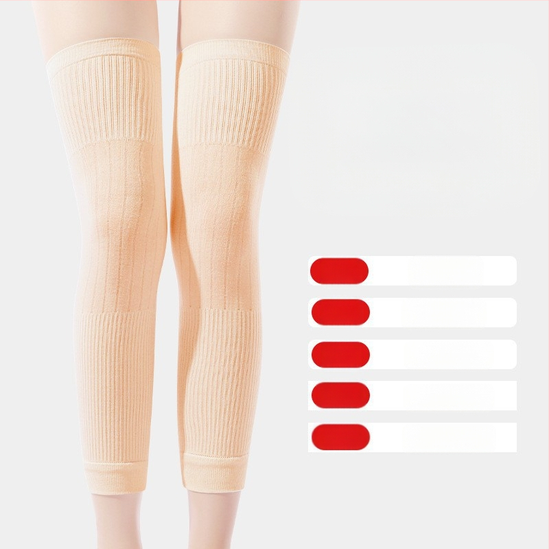 Унисекс затоплящи ленти за коляно и крак с флисово вътрешно покритие, кашмирена топлина за възрастни