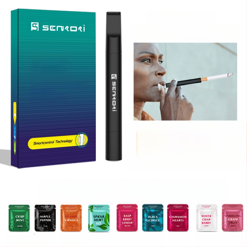 Plastikinis cigarečių laikiklis – pagalbinė priemonė metant rūkymą, be nikotino, pritaikomas