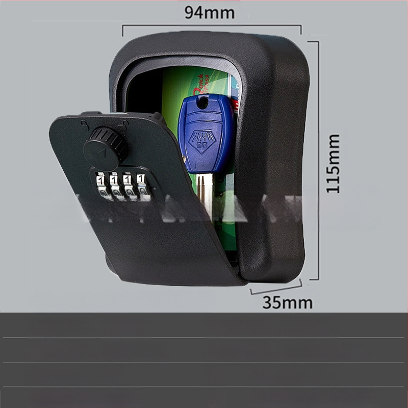 CH-828 ABS korpuso laikymo dėžė su mechaniniu užraktu - IP66 atspari vandeniui, plieninis kabelis 54,5 cm