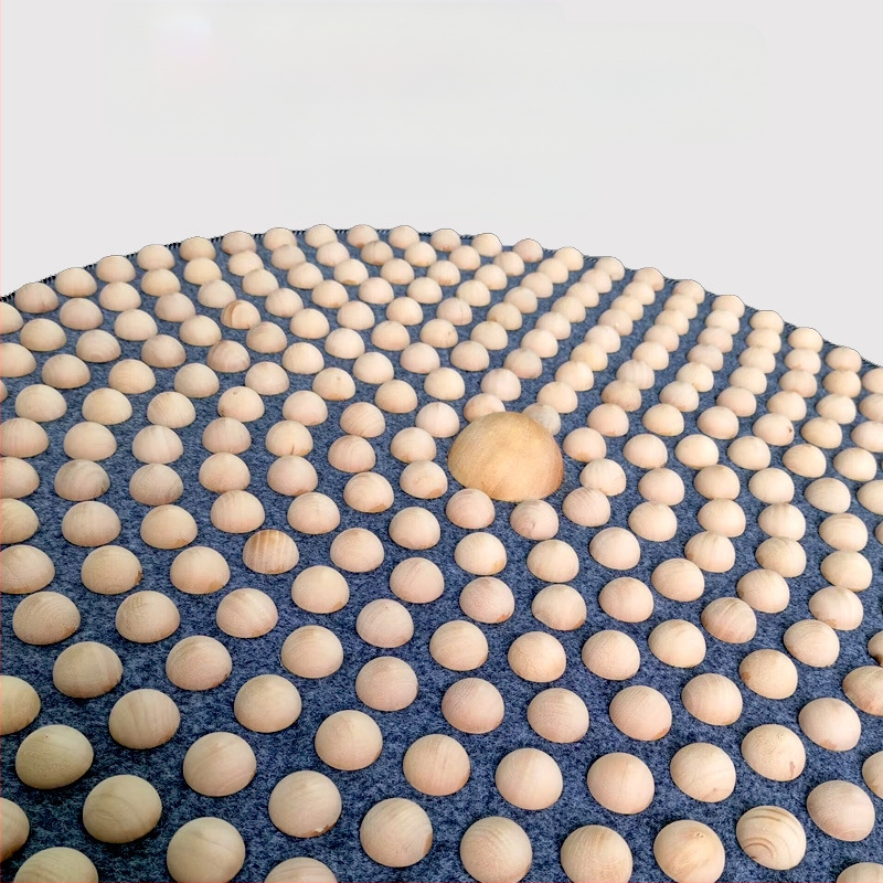 Kietmedžio pėdų masažo kilimėlis su akupresūros taškais, namų naudojimui