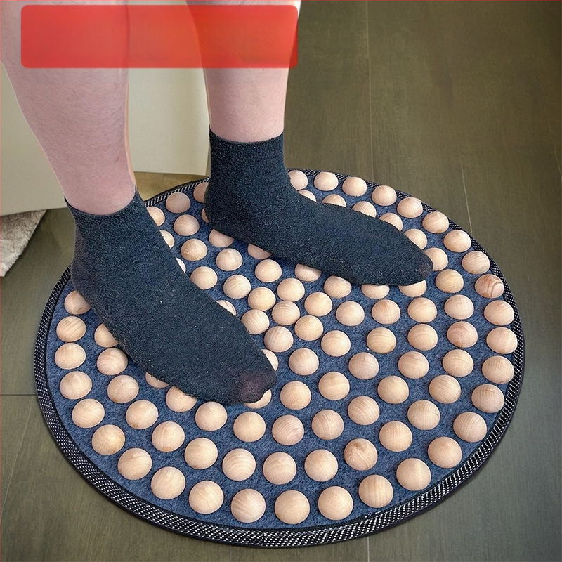 Kietmedžio pėdų masažo kilimėlis su akupresūros taškais, namų naudojimui