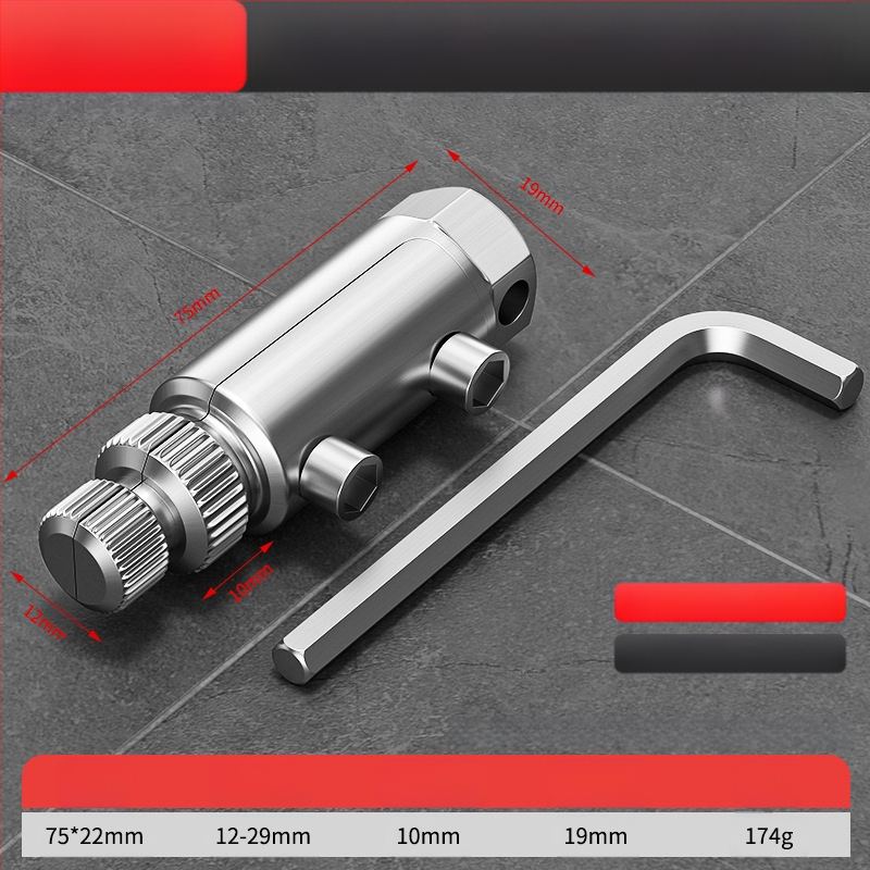 Универсален извличач на резби за домашни водопроводни тръби и ъглови клапани – съвместим с 24V електрически ъглошлайф