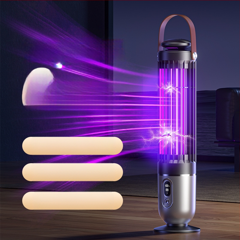 LED λαμπτήρας εξολόθρευσης κουνουπιών για περιοχή 41–60 m², ενσωματωμένη μπαταρία 3001–4000 mAh, παγίδα με φως κύματος, φόρτιση 1–3 ώρες