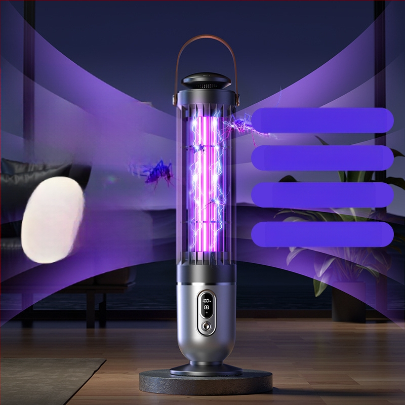 LED λαμπτήρας εξολόθρευσης κουνουπιών για περιοχή 41–60 m², ενσωματωμένη μπαταρία 3001–4000 mAh, παγίδα με φως κύματος, φόρτιση 1–3 ώρες