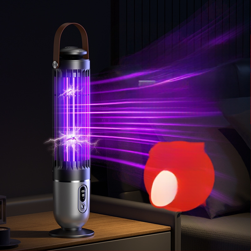 LED λαμπτήρας εξολόθρευσης κουνουπιών για περιοχή 41–60 m², ενσωματωμένη μπαταρία 3001–4000 mAh, παγίδα με φως κύματος, φόρτιση 1–3 ώρες