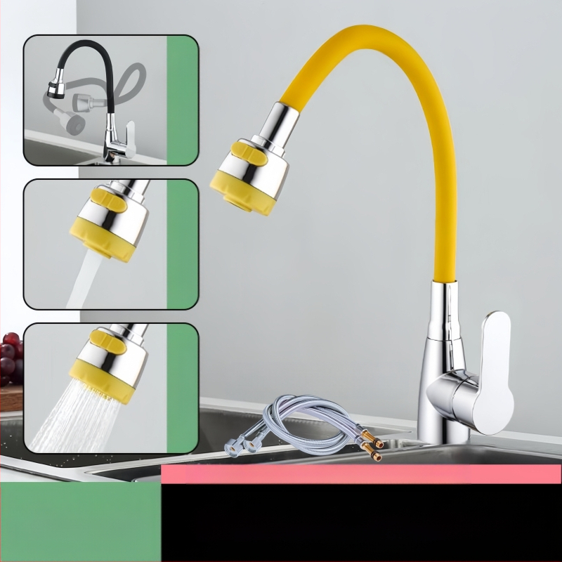 Virtuvės čiaupas, modelis 890, plastiko korpusas, keramikinis vožtuvas, vieno jungties, CE sertifikatas