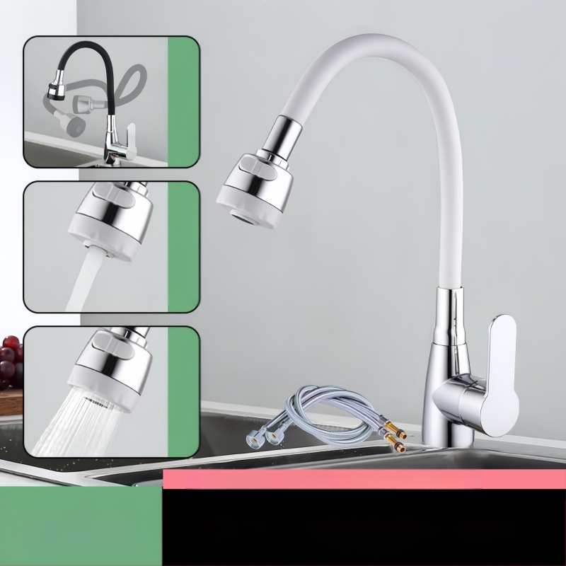 Virtuvės čiaupas, modelis 890, plastiko korpusas, keramikinis vožtuvas, vieno jungties, CE sertifikatas