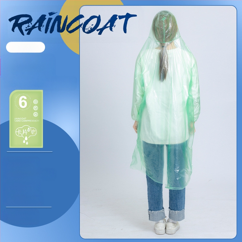 Poncho de ploaie din PVC, subțire, cu adeziv PU pentru etanșare, pentru bicicletă și exterior, imprimare logo disponibil