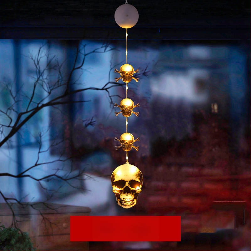 LED naktinė lemputė Helovyno tema su siurbtuko kabinimu, įdiegta baterija, plastikinis gaubtas, jungiklis, aplinkos šviesa