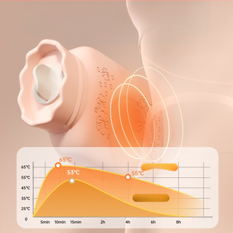 Napraforgó mintás szilikon melegvíz-palack, hordozható kézmelegítő, vízzel töltött, téli kiegészítő, mikróban melegíthető