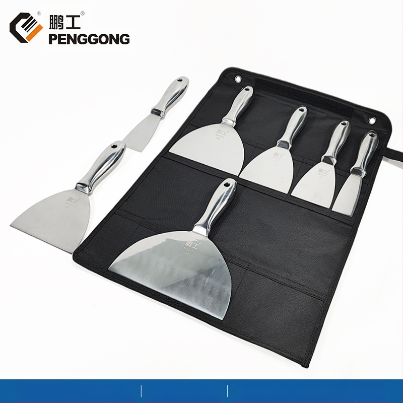 Плосък нож за шпакловка – неръждаема стомана, хранително качество, за почистване на прах и кал от лезвия; Peng Gong