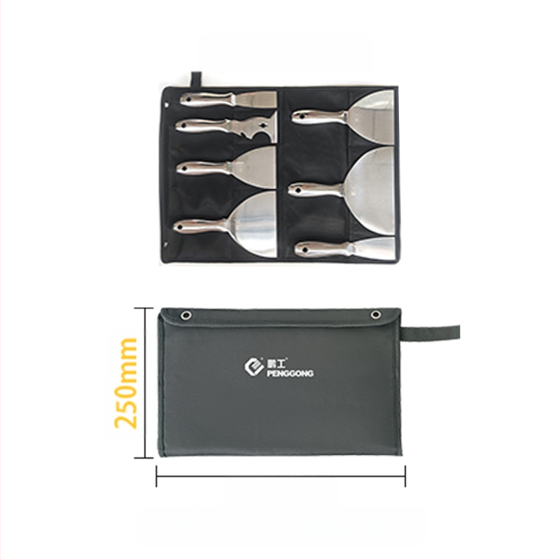 Плосък нож за шпакловка – неръждаема стомана, хранително качество, за почистване на прах и кал от лезвия; Peng Gong