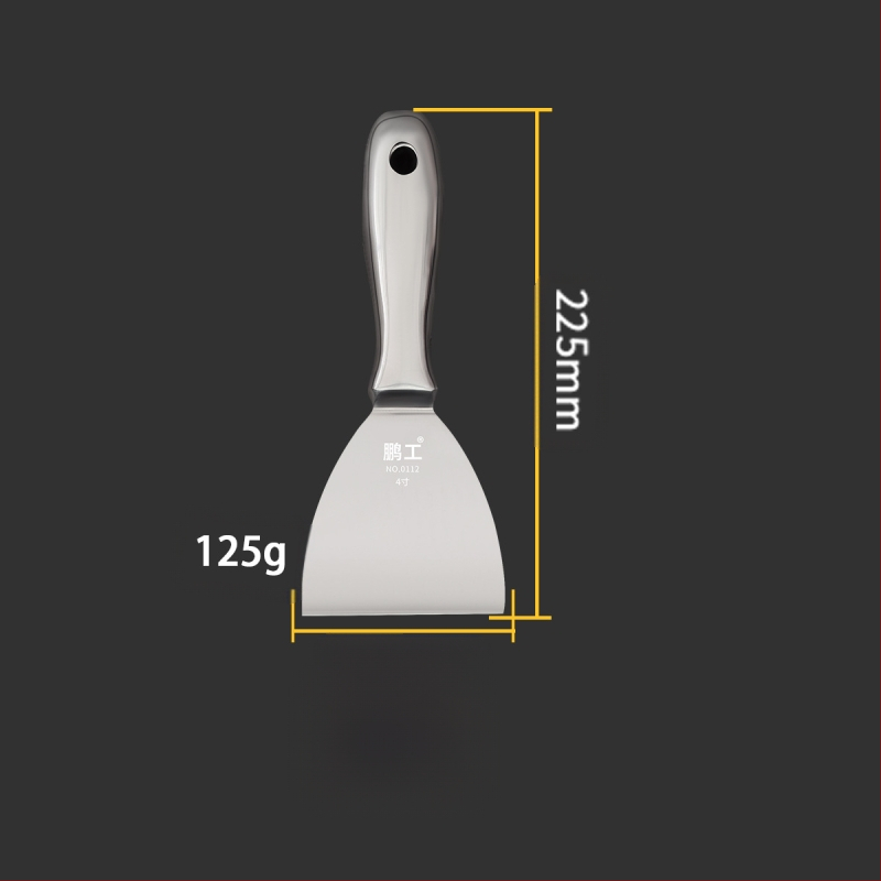 Плосък нож за шпакловка – неръждаема стомана, хранително качество, за почистване на прах и кал от лезвия; Peng Gong