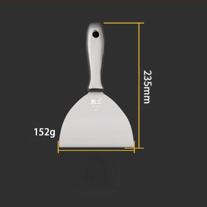Плосък нож за шпакловка – неръждаема стомана, хранително качество, за почистване на прах и кал от лезвия; Peng Gong