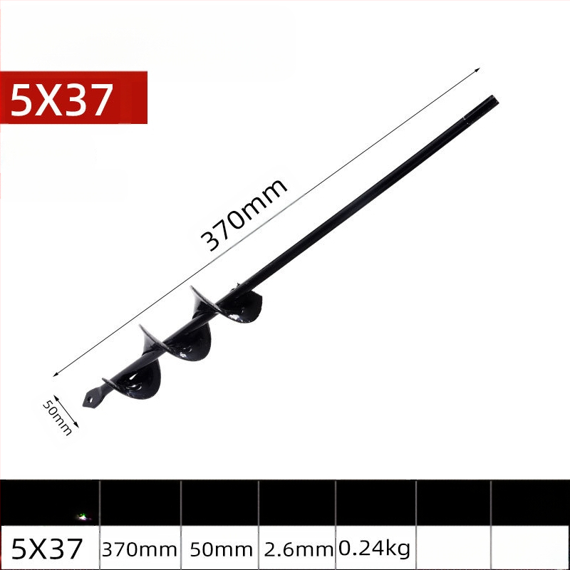 Ръчна електрическа глава за пробиване в почвата със спирален прът — разрохване на почвата, засаждане на разсади, пробиване на дупки и тъпчене за оранжерия