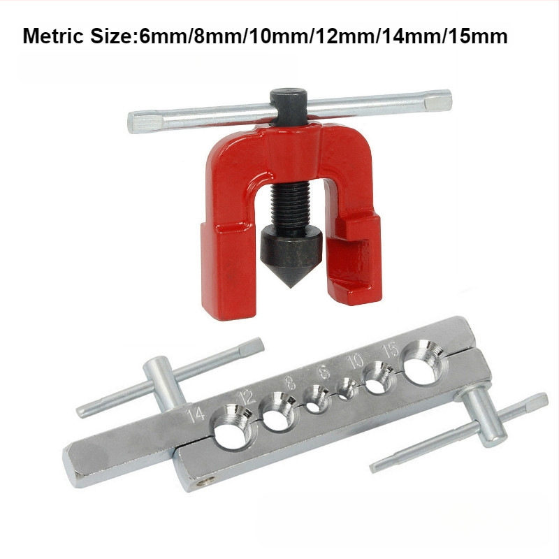 Vario vamzdžių flanšavimo įrankis, 10 dalių rinkinys, modelis CT-2029, septynių skylučių flanšavimo freza