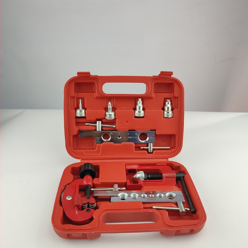 Vario vamzdžių flanšavimo įrankis, 10 dalių rinkinys, modelis CT-2029, septynių skylučių flanšavimo freza