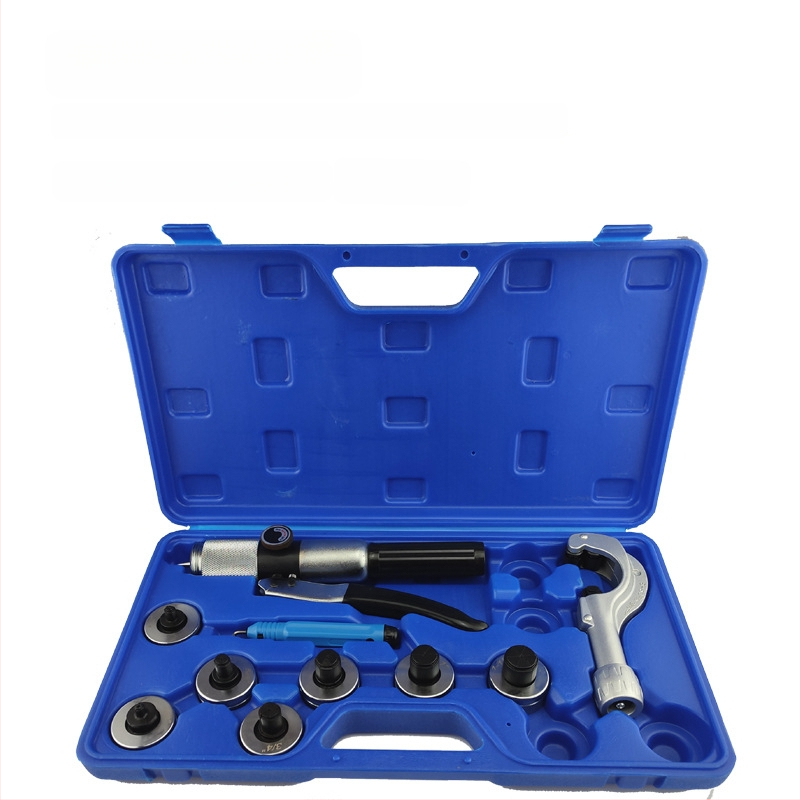 Vario vamzdžių flanšavimo įrankis, 10 dalių rinkinys, modelis CT-2029, septynių skylučių flanšavimo freza