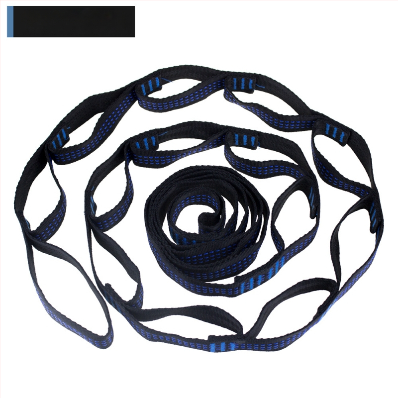 Hamakų diržai - reguliuojami, greitas montavimas, aukštos tvirtumo poliesteris, įtrauktos 2 sagtelės, nešiojami