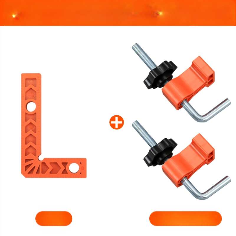 90° прав ъгъл линейка за каменни плочи, L-образен пластмасов позициониращ локатор и усилен държач