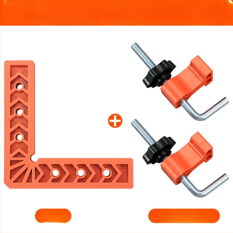 90° прав ъгъл линейка за каменни плочи, L-образен пластмасов позициониращ локатор и усилен държач