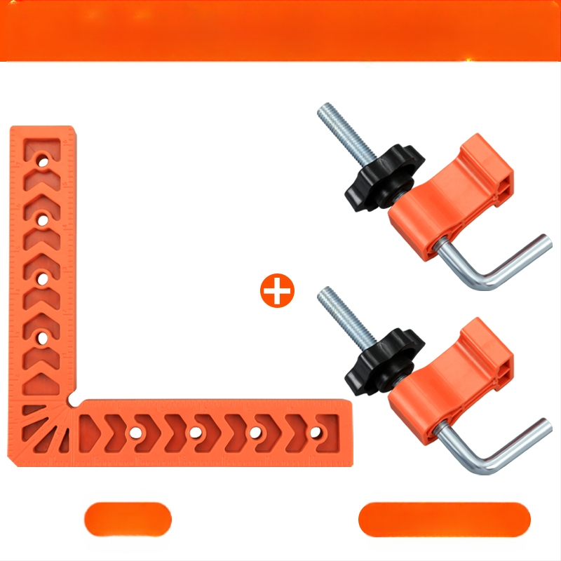 90° прав ъгъл линейка за каменни плочи, L-образен пластмасов позициониращ локатор и усилен държач