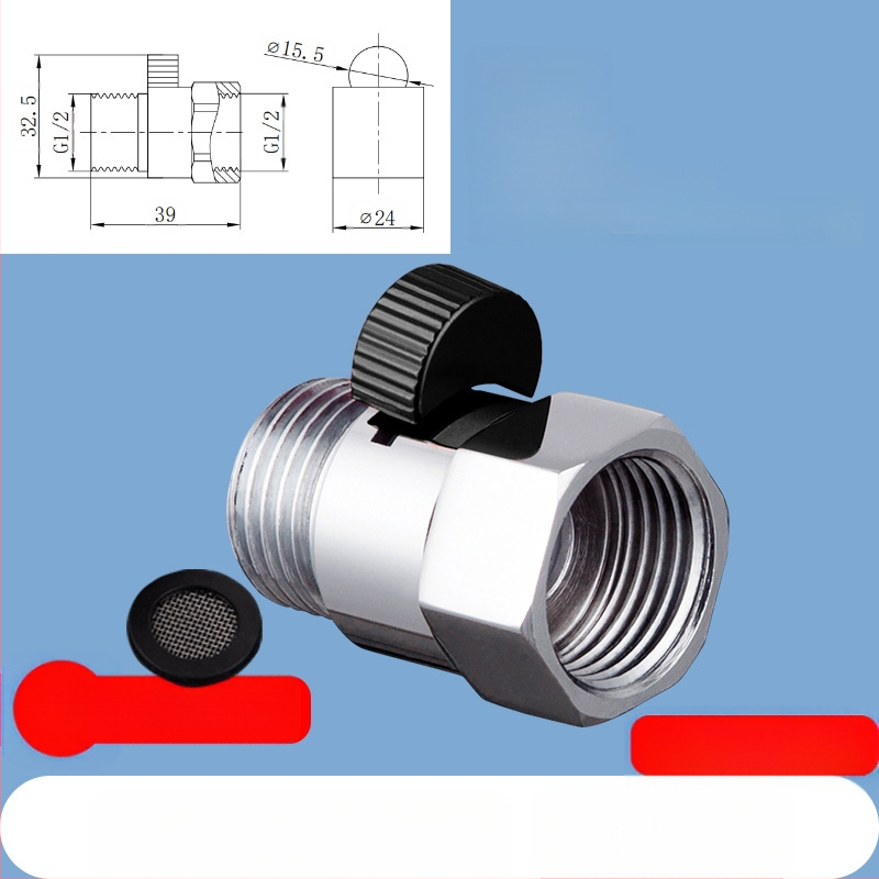 JF360 Mesing ravni i kutni ventil za WC sprej — navoj, Ø20 mm, 1,6 MPa
