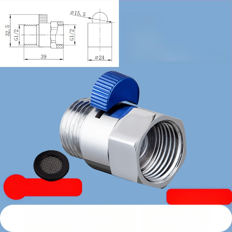 JF360 Mesing ravni i kutni ventil za WC sprej — navoj, Ø20 mm, 1,6 MPa