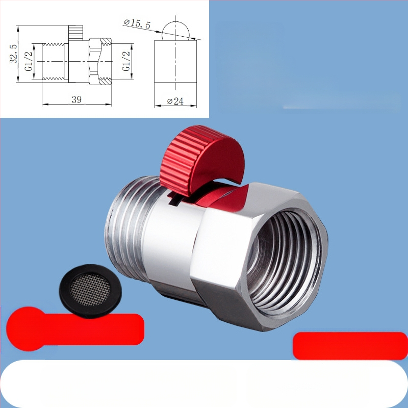 JF360 Mesing ravni i kutni ventil za WC sprej — navoj, Ø20 mm, 1,6 MPa