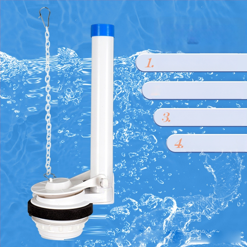 Išskaidyta vandens įleidimo vožtuvas tualeto bakeliui – PP medžiaga, veikimo režimas: priekinis tempimas / viršus paspaudimas, sanitarinės įrangos priedas