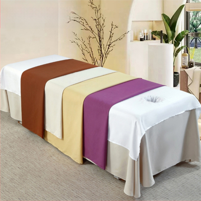 SPA lovos pakloda salonui, atspari aliejams ir vandeniui, su anga, anti-raukšlėms, poliesteris